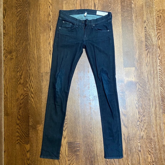 Rag and Bone dark wash skinny jeans - Picture 1 of 4